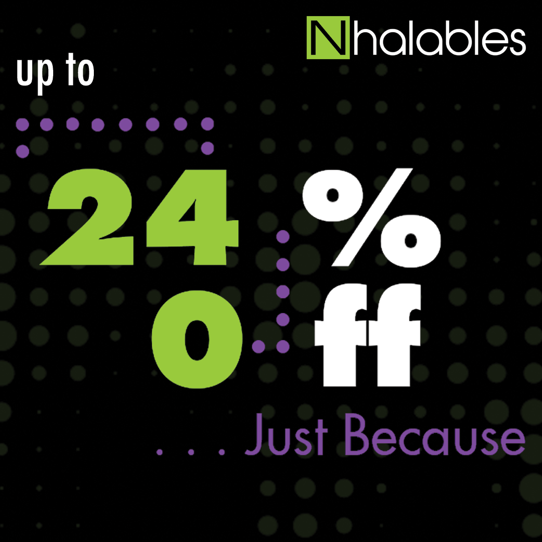 Nhalables Social Post for our 420 sale.  24% OFF