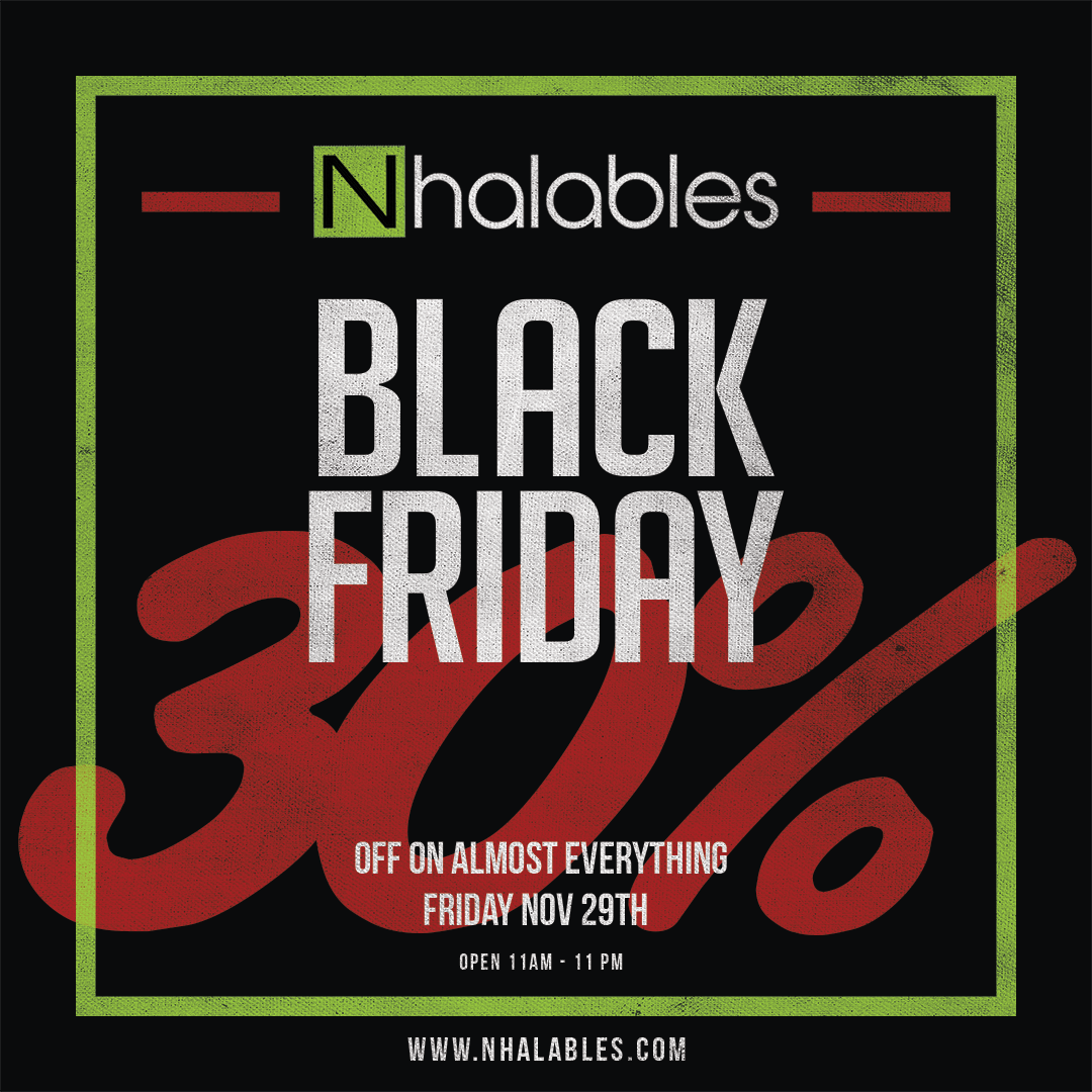 Nhalables Social image showing a black Friday 2019 add