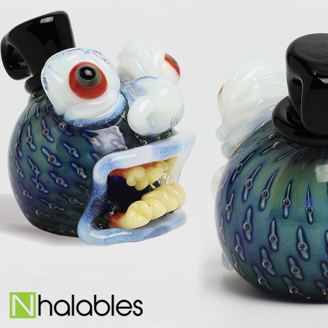 Nhalables Social Posts for a Collaboration Pendant between Frosty Fresh and Whitefire Glass