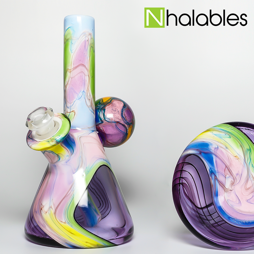 Nhalables Social Image for a Scomo Moanet and Rone Glass Collaboration Beaker