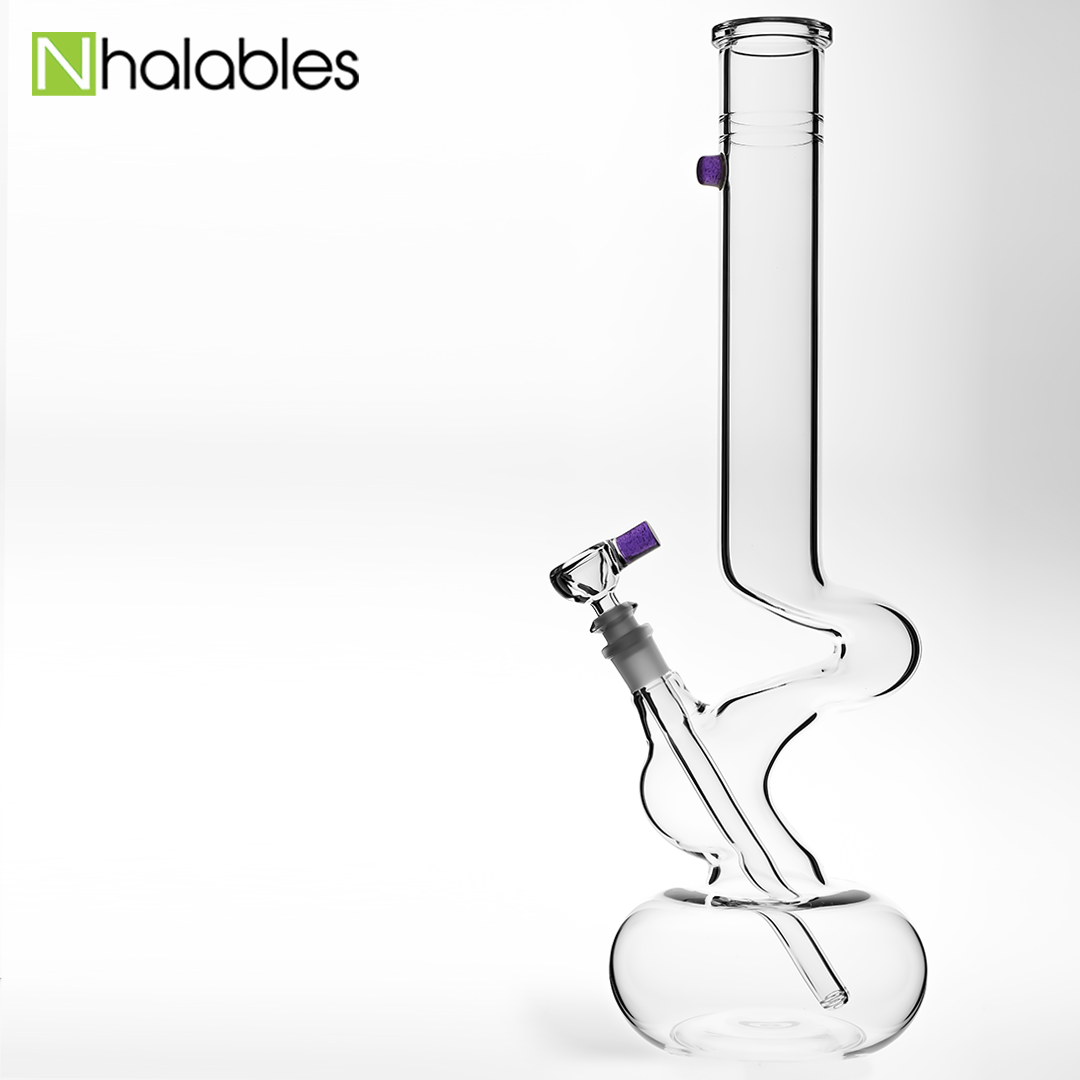 Nhalables Social Post for a 2 Kink Bubble 50 x 5 Water Pipe by Arizona Based Glassblowers Zombie Hand Studios