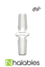 Nhalables Product Image for a Sanblasted Imported Glass Male to Male adapter in 10mm 14mm and 18mm sizes